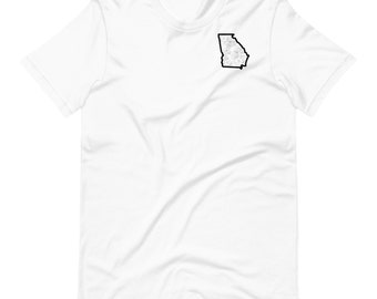 Georgia State Unisex T-Shirt - State of Georgia Tee Shirt for Men and Women - Unique Souvenir Gift for Travelers and Locals