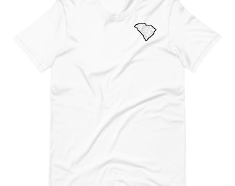 South Carolina State Unisex T-Shirt - State of South Carolina Tee Shirt for Men and Women - Unique Souvenir Gift for Travelers and Locals