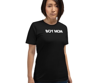 Boy Mom Shirt - Mom of Boys Graphic Tee - Stylish and Comfortable Women's T-Shirt for Moms of Sons