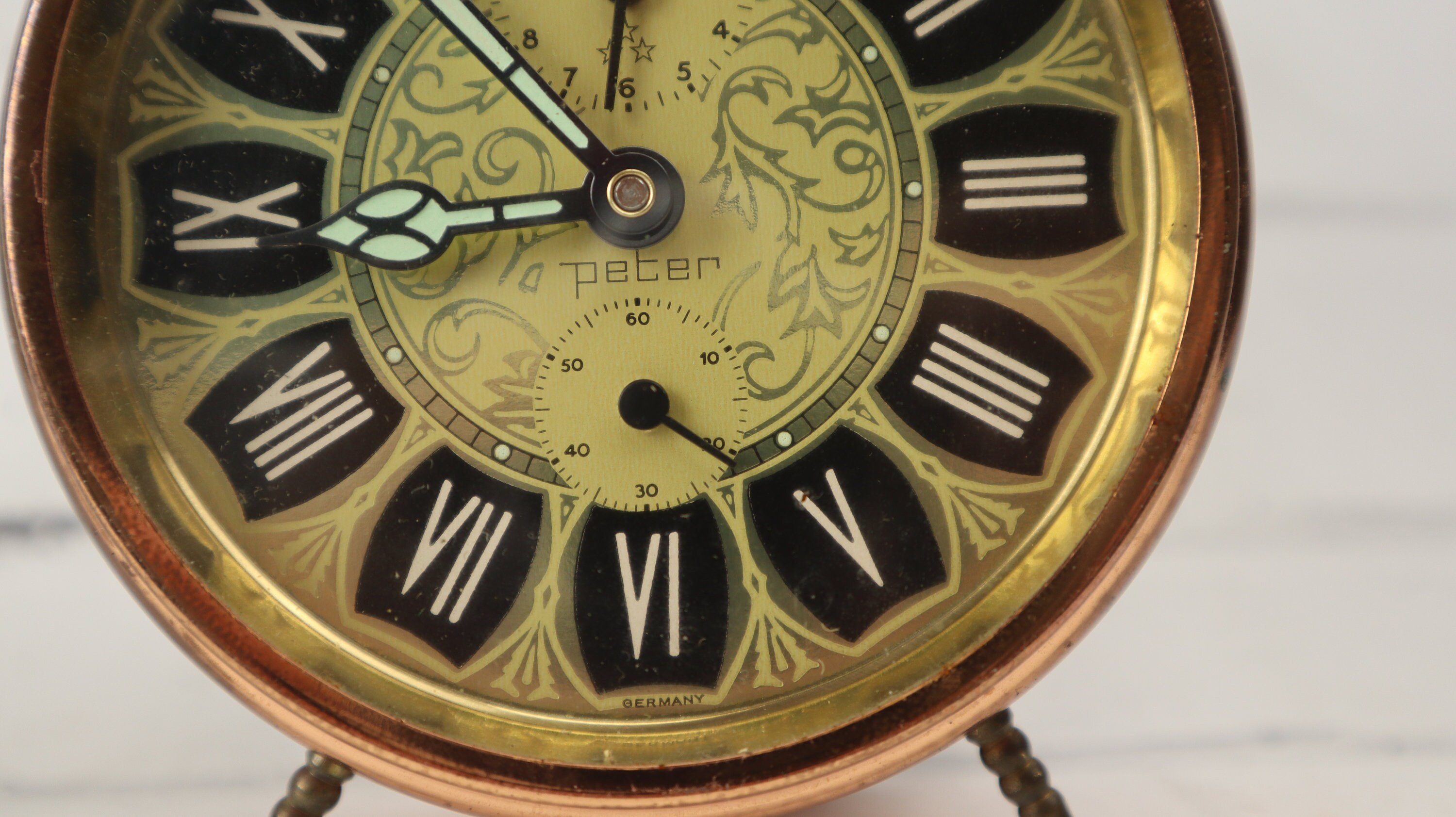 Vintage Germany Clock Peter Germany alarm clock Etsy