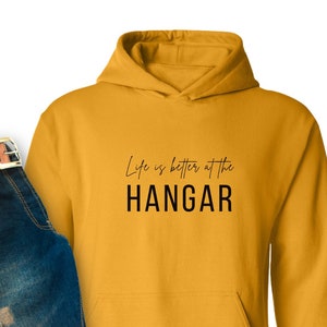 Life is Better at the Hoodie Hoodie | Gift for Pilot | Aviation Sweatshirt | Flying Shirt | Airplane Clothing | Airplane Owner Gift | Fly in