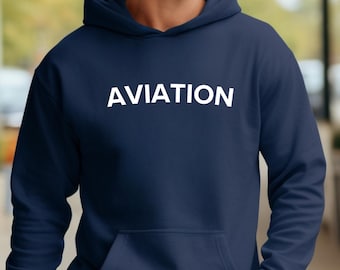 Aviation Fleece Hoodie | Pilot Gift - Ultimate Comfort Hoodie | Gift for Aviation Lovers | Flight School Wear | Travel Apparel