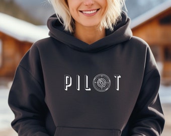 Pilot Compass Hoodie | Aviation Sweatshirt | Airplane Shirt | Pilot Hoodie | Gift for Pilot | Aviation Enthusiast | Private Pilot Shirt