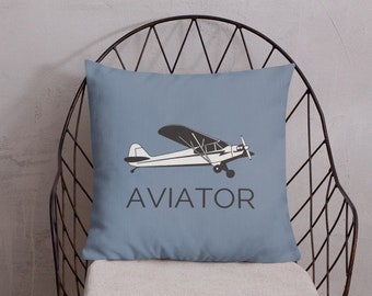 Pilot Lounge Decor | Aviator | Hangar | Airplane Throw Pillows | Airplane | Flying | Pilot | Aviation