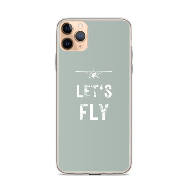 Wir fliegen Fall für iPhone® | Luftfahrt iPhone Hülle | Pilot Geschenk | Flugzeug Handyhülle | Kommerzielle Pilot Geschenk