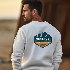 Vintage Aircraft Parts Sweatshirt | Gift for Pilot | Aviation Sweatshirt | Airplane Apparel | Airplane Gift | Aviation Enthusiast