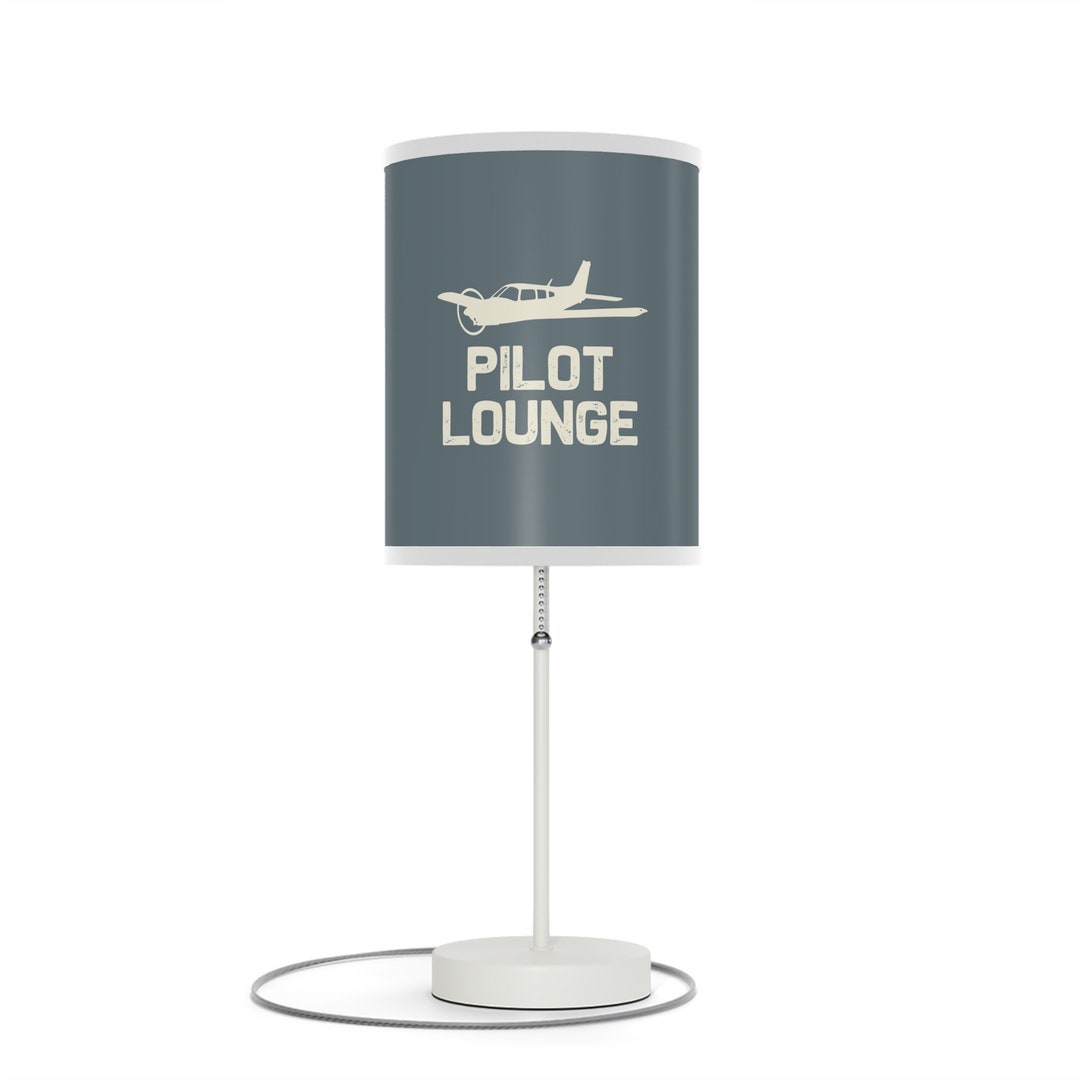 Pilot Lounge Desk Lamp Aviation Lamp Airplane Hangar Decor Etsy