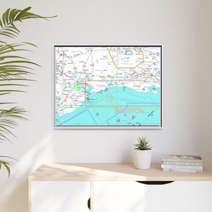 Custom Airport Sectional Chart | Aviation IFR and VFR Pilot Charts | Aviation Maps | Pilot Gift | Airplane Wall Art | Pilot Lounge Decor