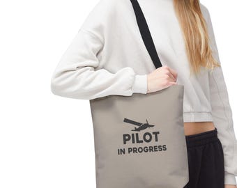 パイロット育成用トートバッグ | ユニークなパイロットギフト | パイロット育成用トートバッグ | 飛行機フライトバッグ | 航空ギフトバッグ | フライトトレーニングギア