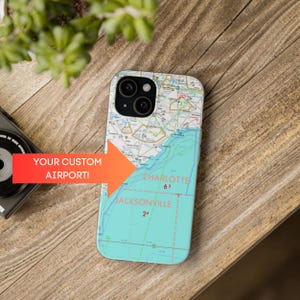 Étui de téléphone sectionnel personnalisé | Coque pour iPhone et Samsung | Cadeau pilote | Technologie aéronautique | Cadeau avion | Ecole de pilotage Aviator CFI