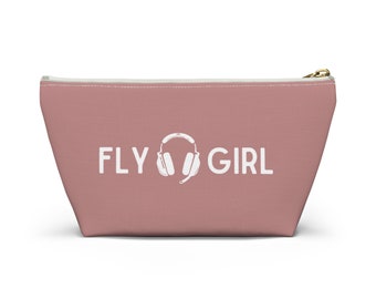 Fly Girl Pilot Accessoire Tasche | Pilot Geschenk | Flugzeug Kosmetiktasche | Luftfahrt Travel Kit | Luftfahrt Hochzeitsgeschenk | Berufspilot