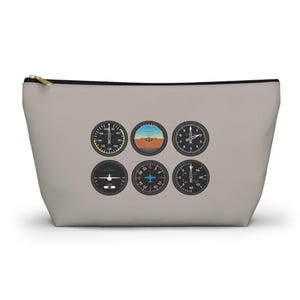 Pilot's 6 Pack Accessory Pouch | Aviation Tote Bag | Airplane Cosmetics Bag | Flying Travel Kit | Pilot Gift | Flight Training Gear