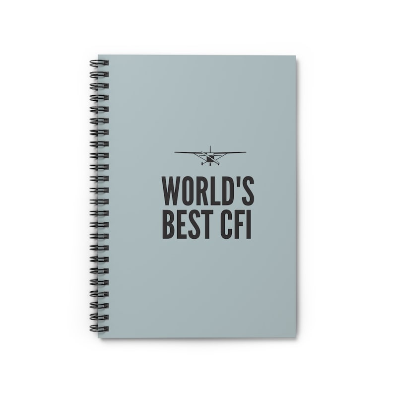 World's Best CFI Notebook | Flight Instructor Gift | Pilot Journal ...