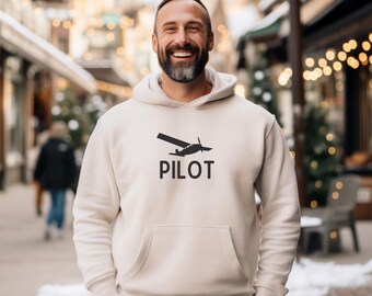 Sudadera con capucha de piloto / Sudadera de aviación / Ropa de avión / Vida de piloto / Avión de ala alta / Equipo de vuelo / Piloto comercial / Piloto militar