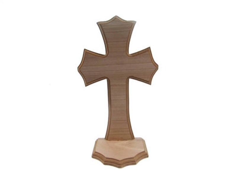 Wooden Cross With Base 1 For Centerpieces And Decoration Image 0