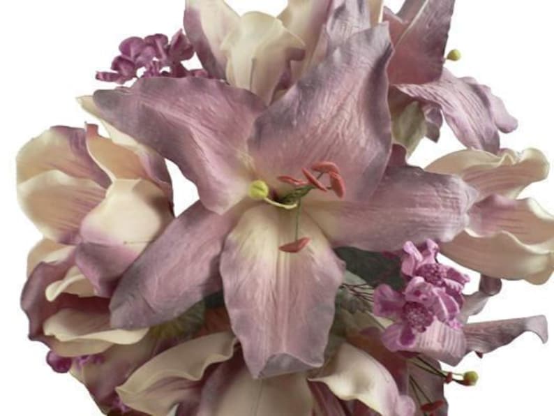 20 Latex Magnolia & Lily Flower Bunch 1 image 2