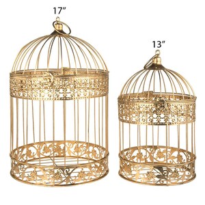 Wire Bird Cage LARGE Set of 2 Different Sizes 1 Free Shipping - Etsy