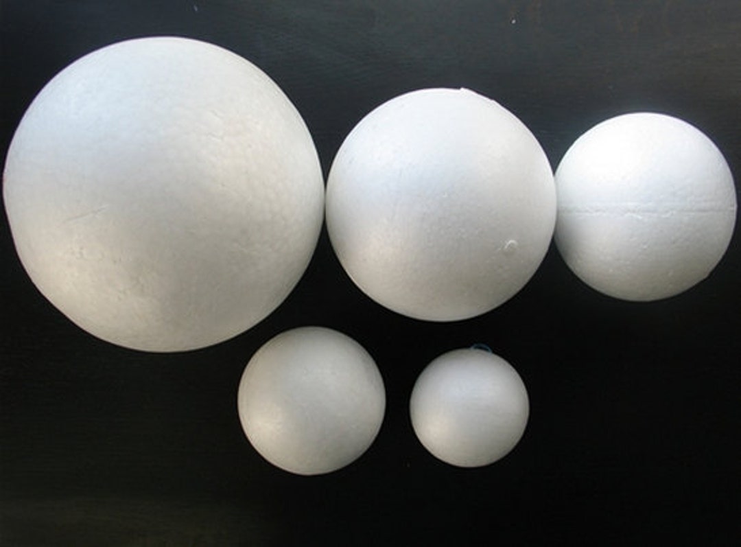 4" Smooth Foam Craft Balls - Polystyrene (1) Dozen - Free Shipping! - Etsy