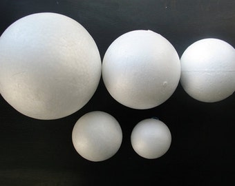4" Smooth Foam Craft Balls - Polystyrene (1) Dozen - Free Shipping!