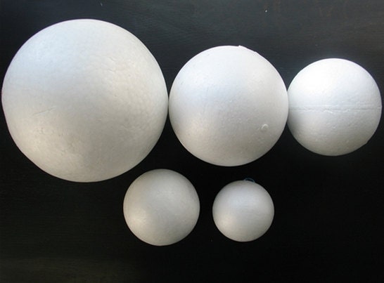 White Styrofoam Hemisphere White Polystyrene Foam Shapes DIY Home