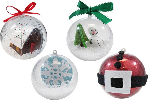 Decopatch Festive Hanging Ball Ornament - single Decopatch Festive Hanging Ball Ornament - single