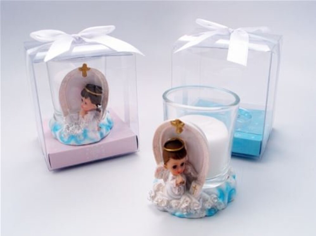 3.25 Angel Votive Candle & Holder Favor with Gift Box Etsy