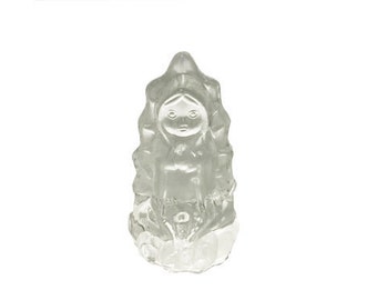 3.5" Baby Guadalupe Statue Figurine - Heavy Glassware (12) - Favors - Free Shipping!