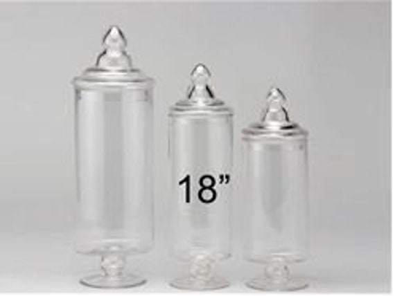 18 TALL Glass Apothecary Jar (1 Jar) - For Events and Decoration - Free  Shipping!