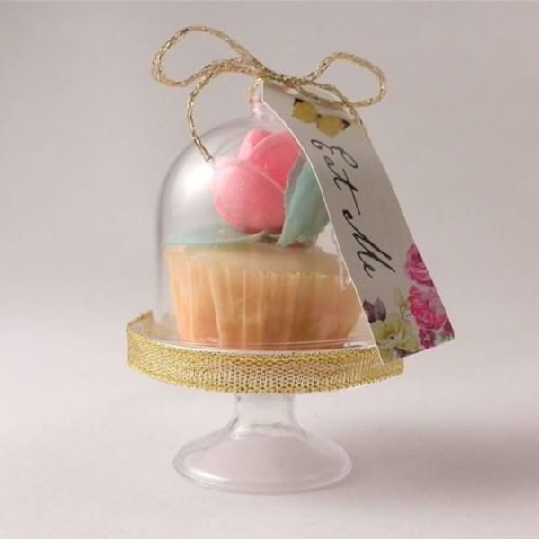 3" Mini Cake Stand Holder Favor Box (12) - Free Shipping!