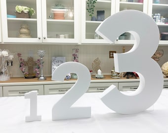 Foam Numbers - 6", 12" and 24" (1 Pc) - for Signs and Decorating - Free Shipping!