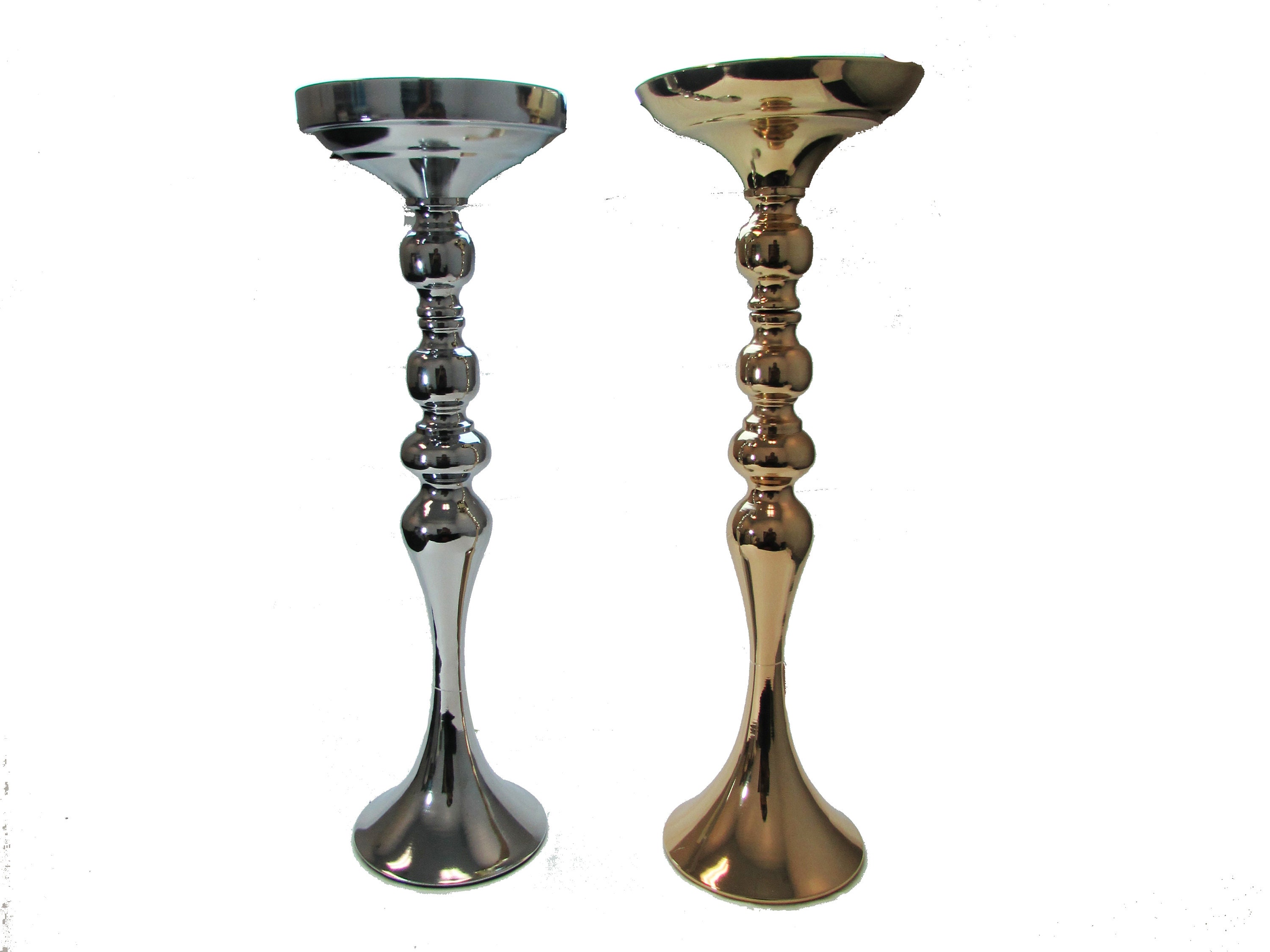 Black & White Vase Metal Vases For Table Centerpieces Floral Stand