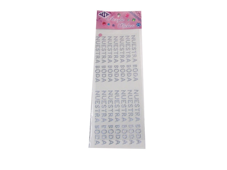 28 pcs Free Shipping! Acrylic BLING Stickers .50 /'Nuestra Boda/' - Wedding Favor stickers