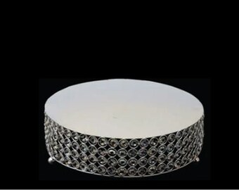 13.75&quot; Designer Crystal Diamond Cake Stand (1) - Free Shipping!