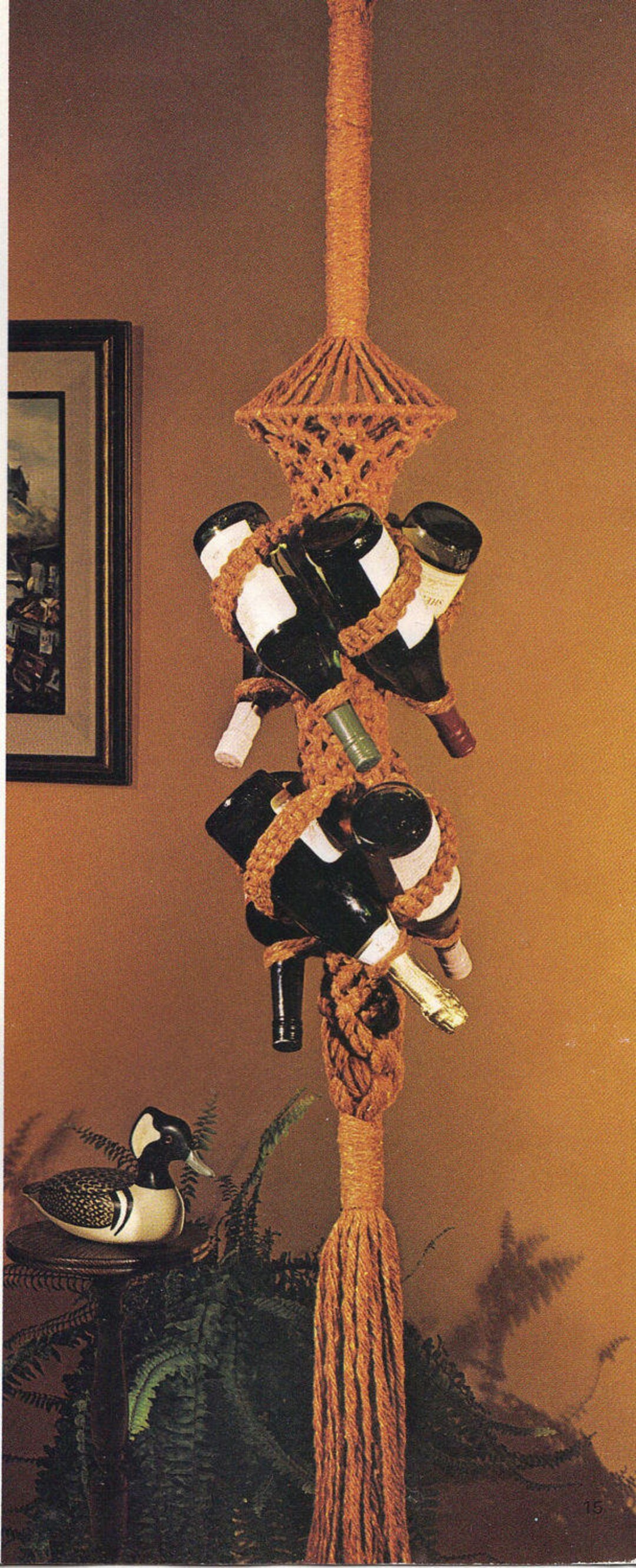 Macrame Wine Rack PATTERN PDF Download Etsy