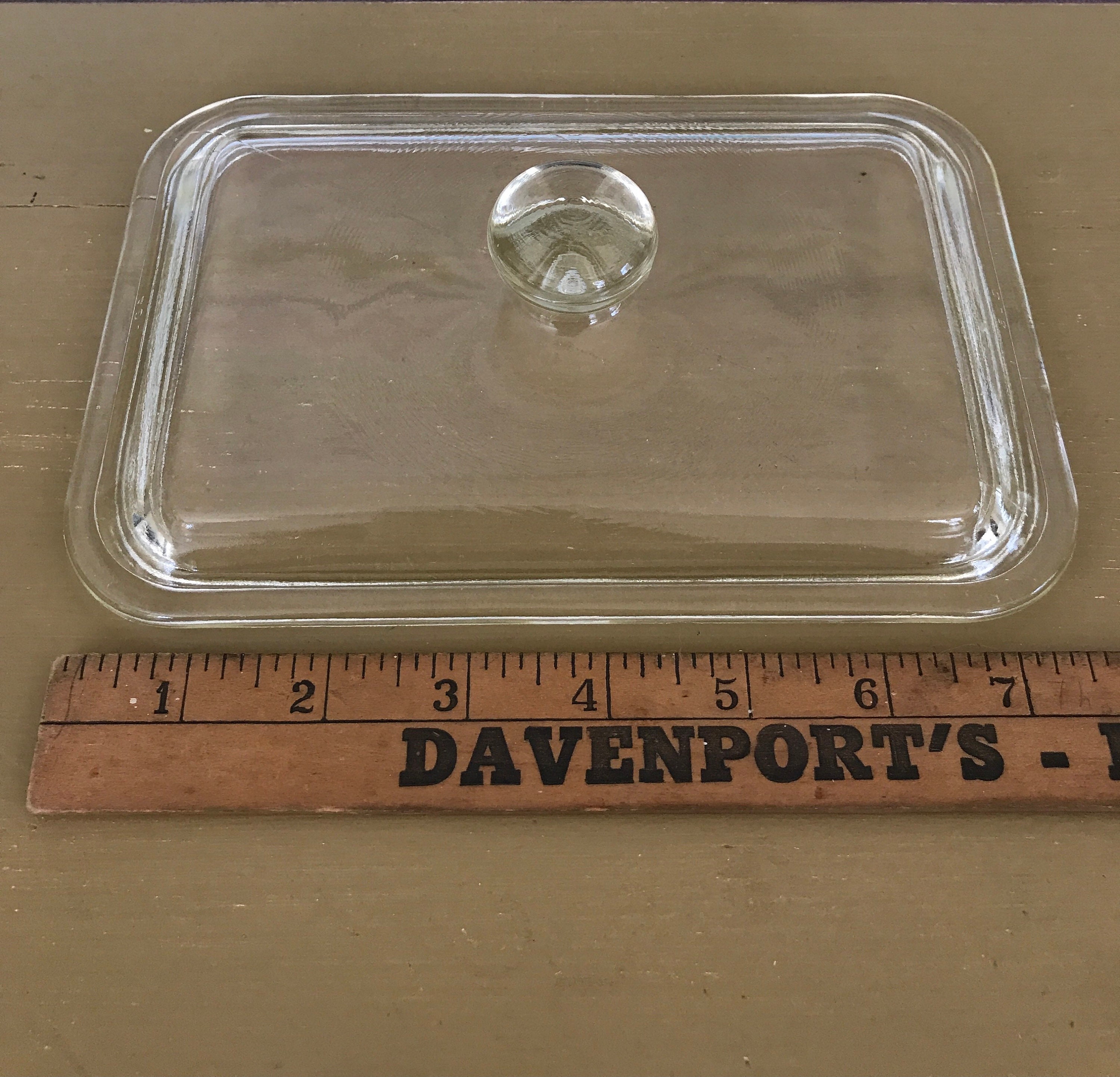 Vintage Glasbake Rectangular Casserole Dish Lid Clear Glass Etsy
