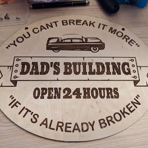 Dads Building Sign