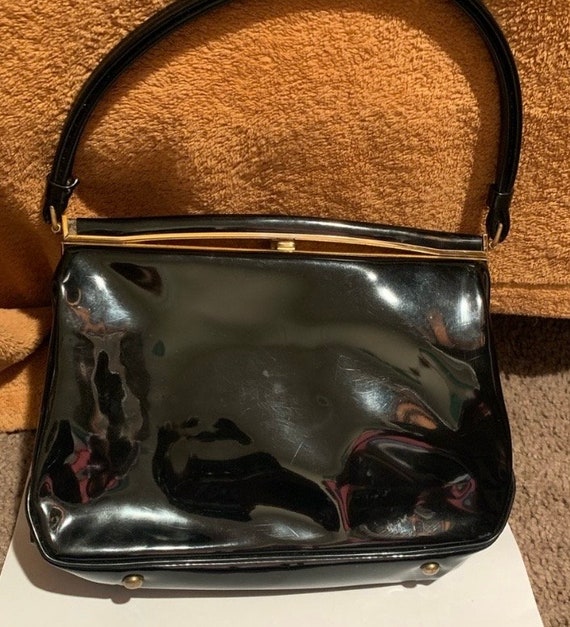 Vintage  Coblentz Black perma plastic purse