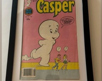 Vintage Casper the Friendly Ghost   Framed Comic Book Art