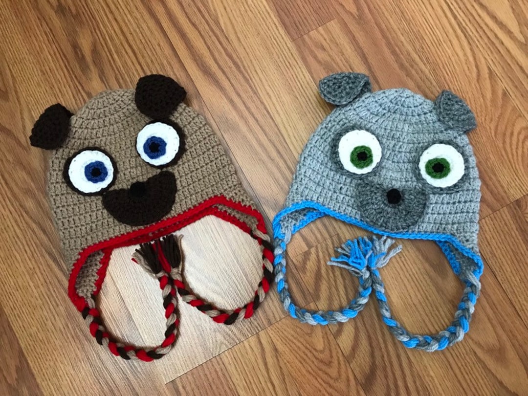 Puppy Dog Pals Puppy Dog Pals Hat Pug Hats Crochet Puppy Dog Pal Crochet Puppy Dog Pal Hat Etsy