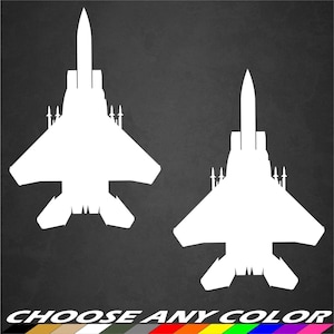 2 USAF F-15 Aircraft Vinyl Decals