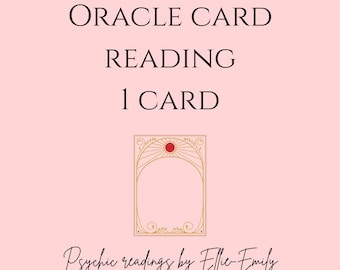 Oracle Card Reading | 1 Card Session | Quick Intuitive Message