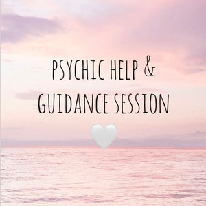 Psychic help and guidance session