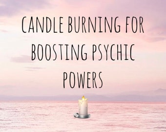 Candle burning for boosting psychic powers