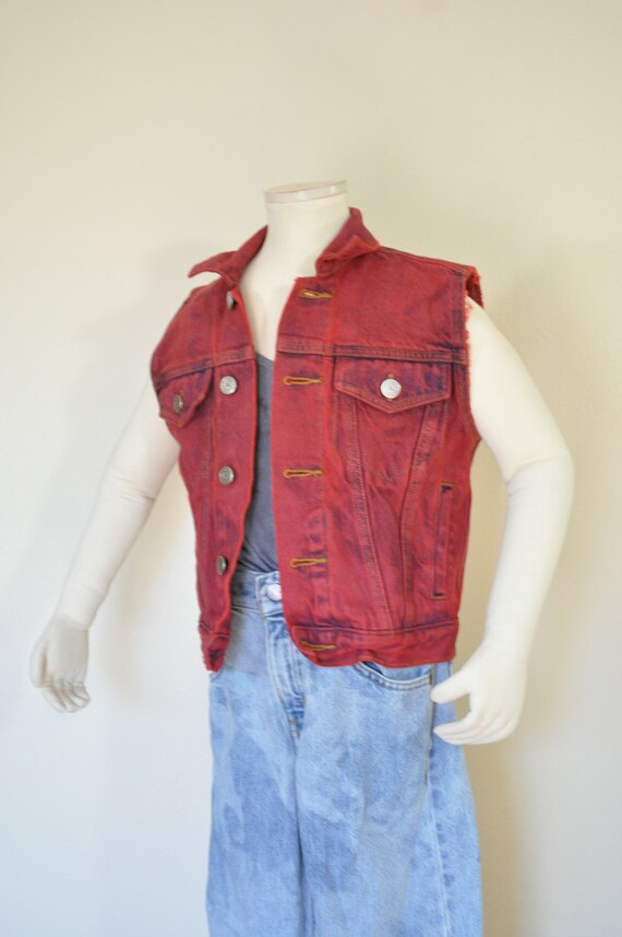 kids jeans vest