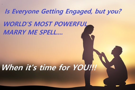 Marry Me Spell With Mind Influence Make Him Propose Marriage Etsy