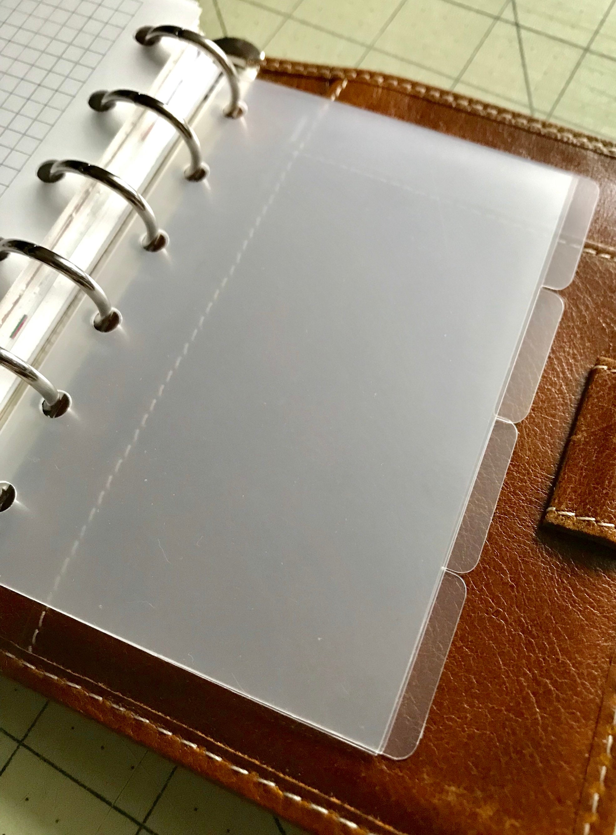 Clear Plastic Dividers Top or Side tab Pocket FINAL STOCK Etsy