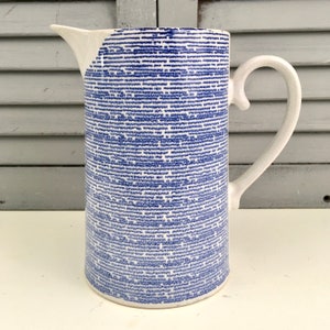 Blue and White Ceramic Wash Pitcher Ceramic Pitcher Ceramic Vase Ceramic Canister image 4