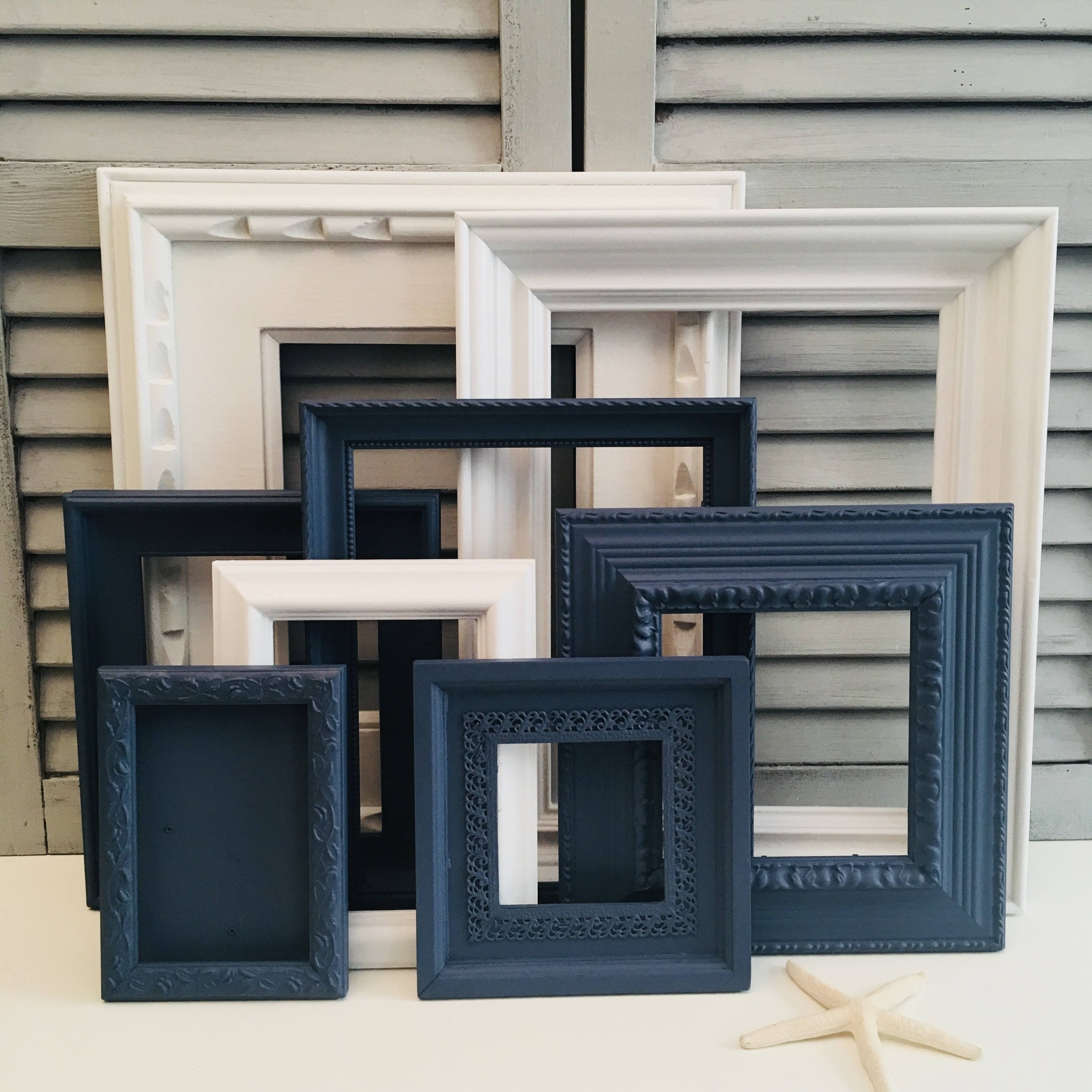 Navy blue 2024 picture frames