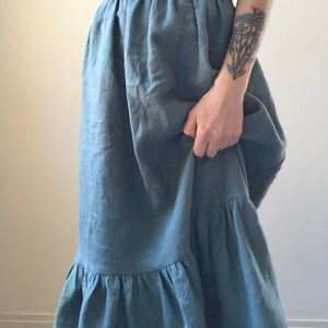 MEADOWLARK Linen Midi Skirt / Linen Petticoat / Made to Order sizes 0/2 - 12/14
