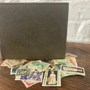 Little French Antique International Stamp Album, Arthur Maury, empty - album timbre, France, stamp collector, world stamps